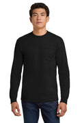 Gildan - Ultra Cotton 100% US Cotton Long Sleeve T-Shirt with Pocket