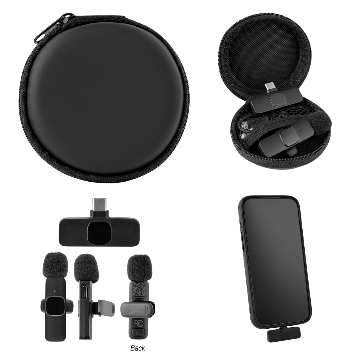 Wireless Lavalier Microphone & Case