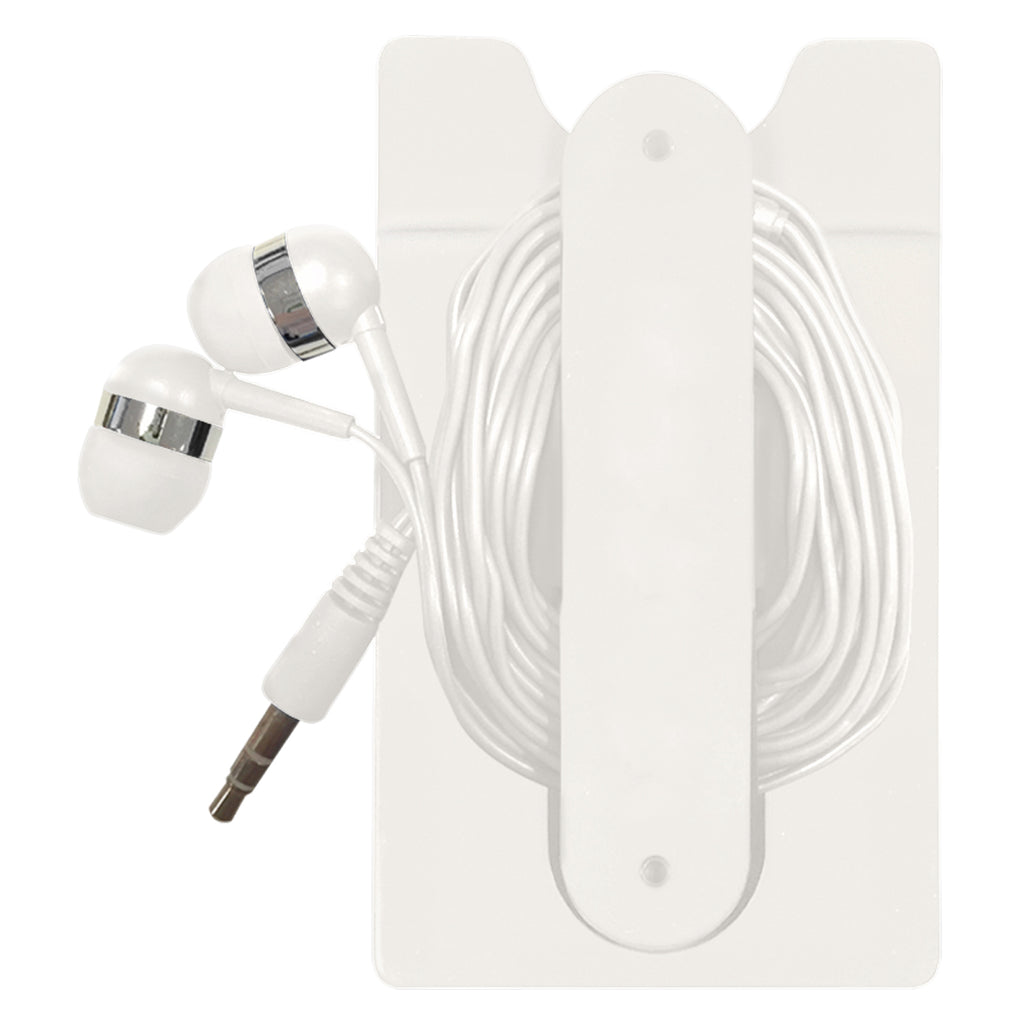Phone Wallet With Earbuds