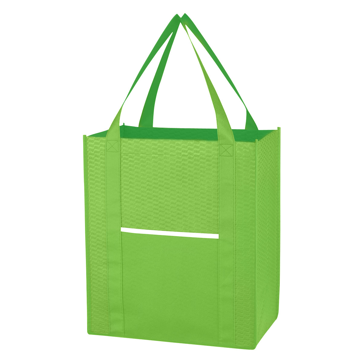 Wave Design Non-Woven Shopper Tote Bag