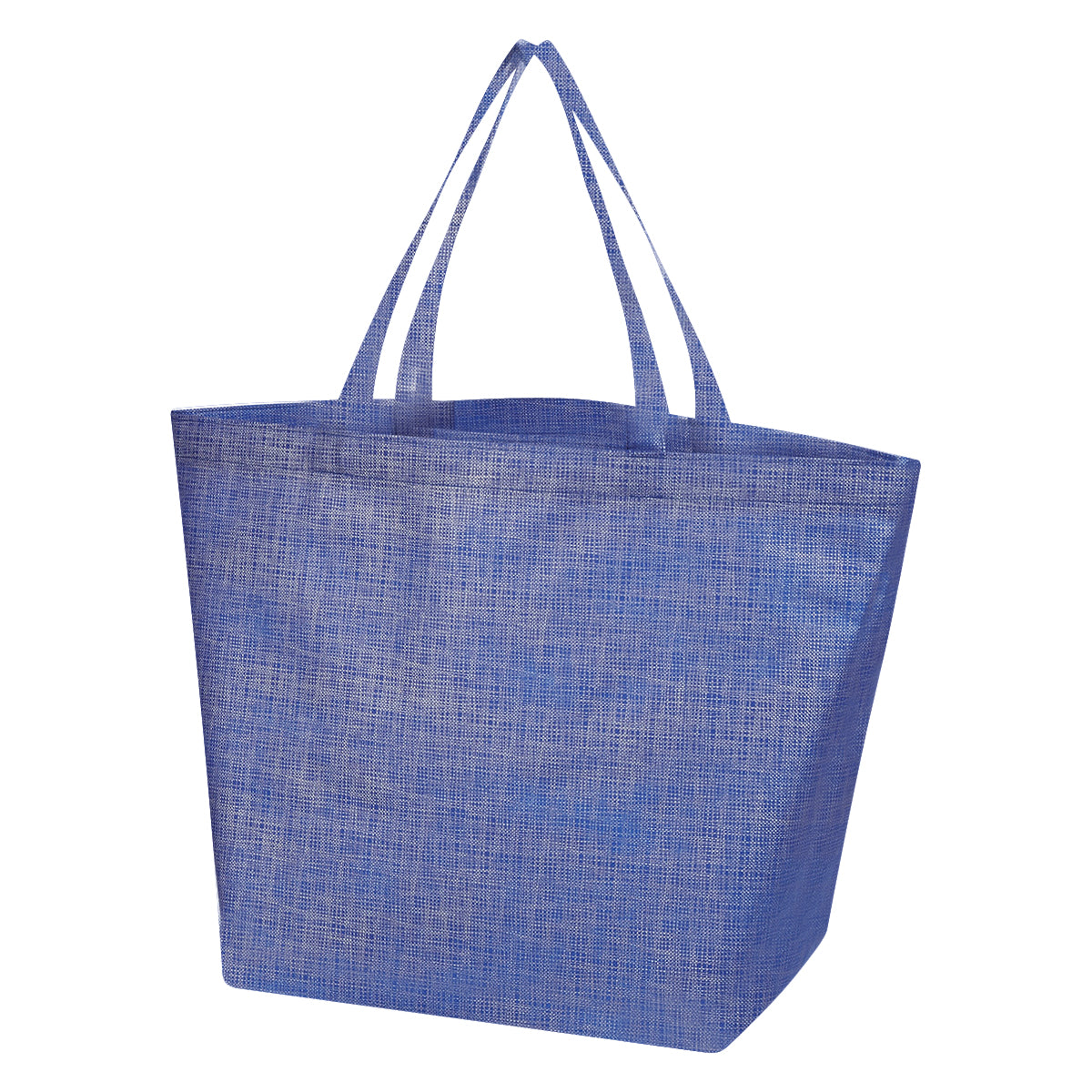 Crosshatch Non-Woven Shopper Tote Bag