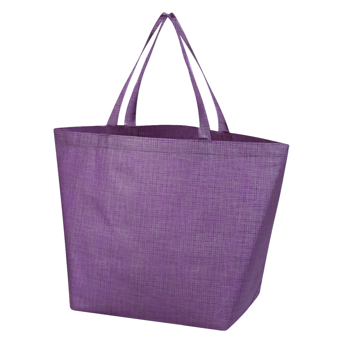 Crosshatch Non-Woven Shopper Tote Bag