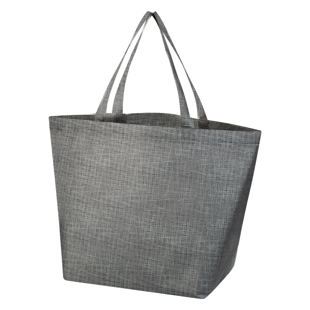Crosshatch Non-Woven Shopper Tote Bag