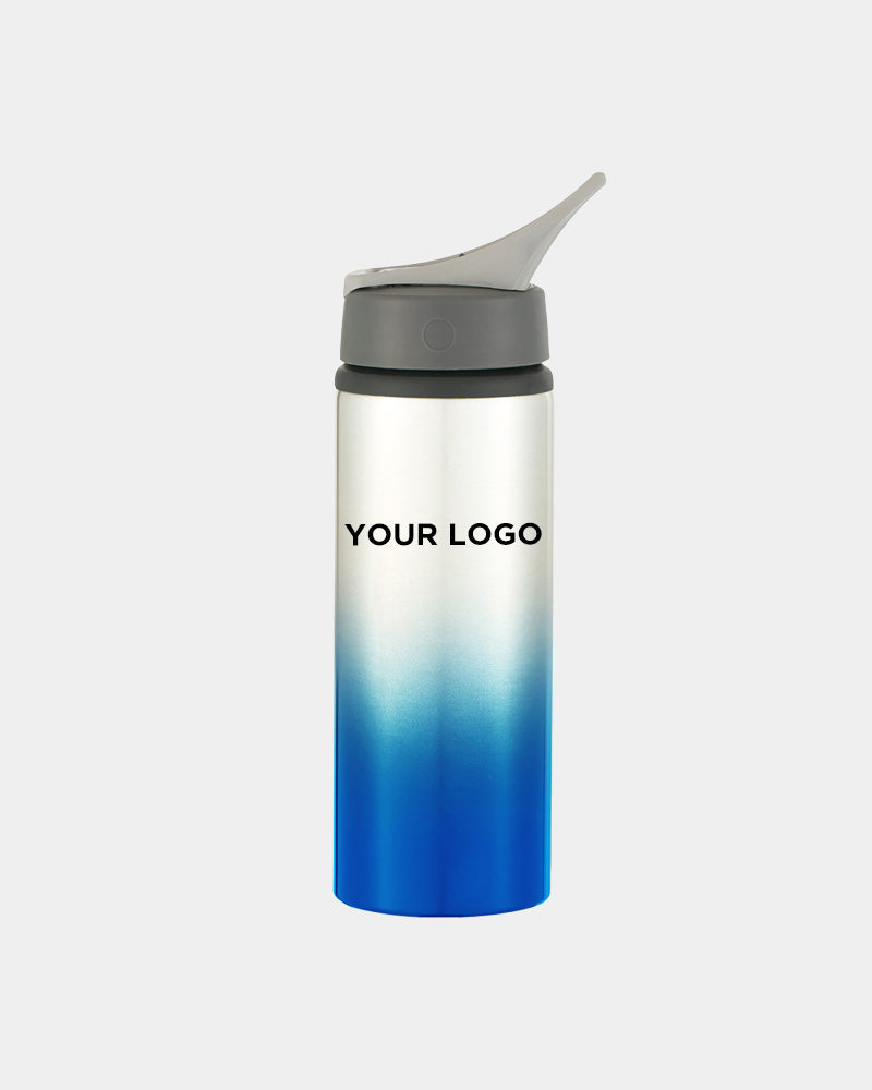 Gradient Color Aluminum Sport Bottle with Straw Lid - 24 oz