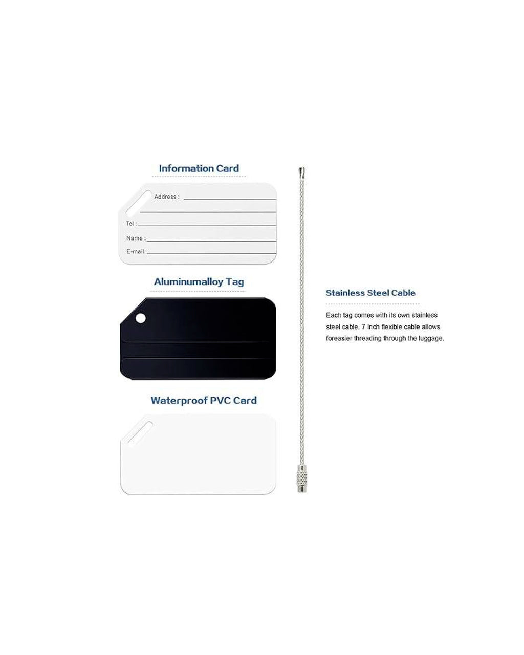 Metal Luggage Tag (laser-engraved)