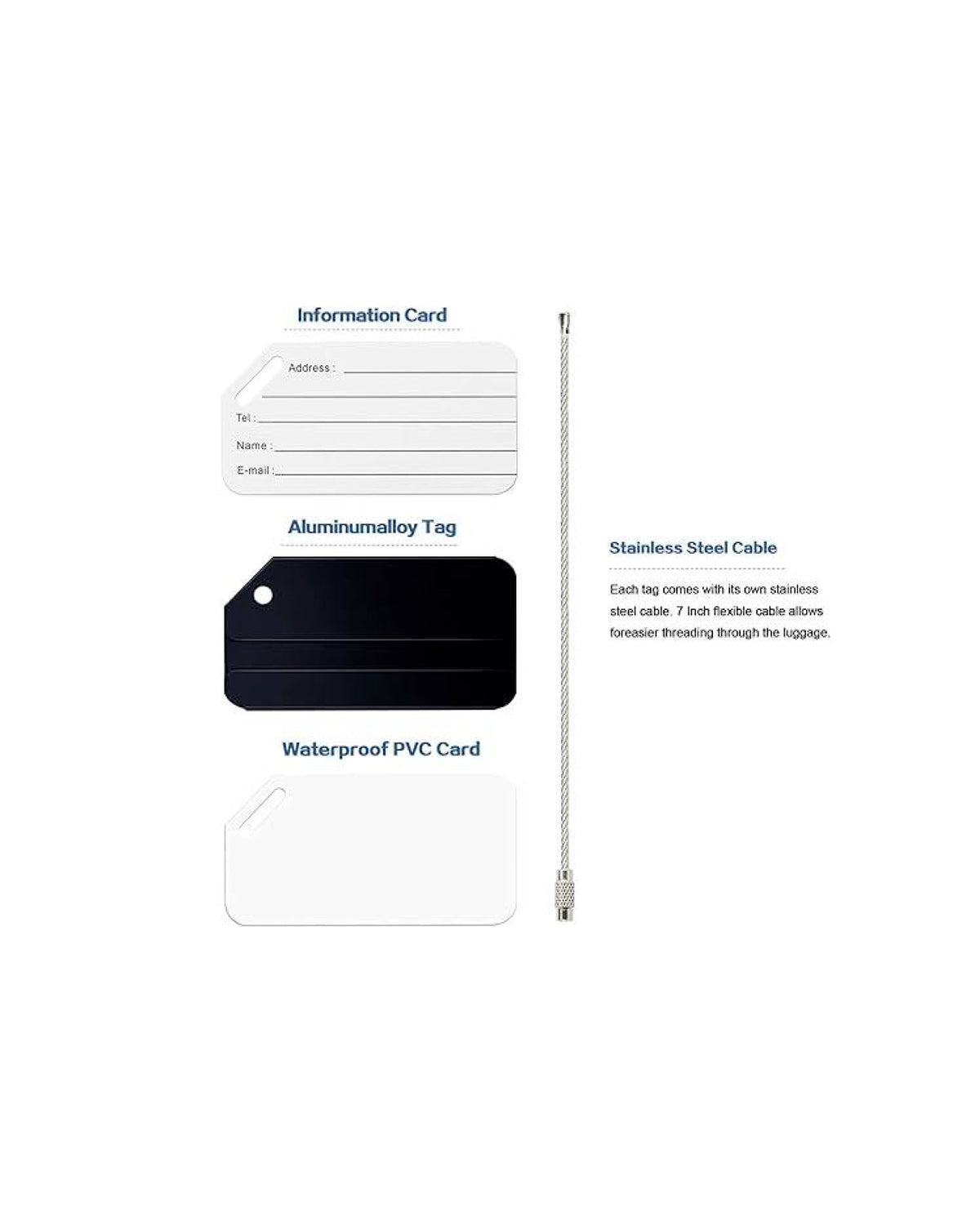 Metal Luggage Tag (laser-engraved)