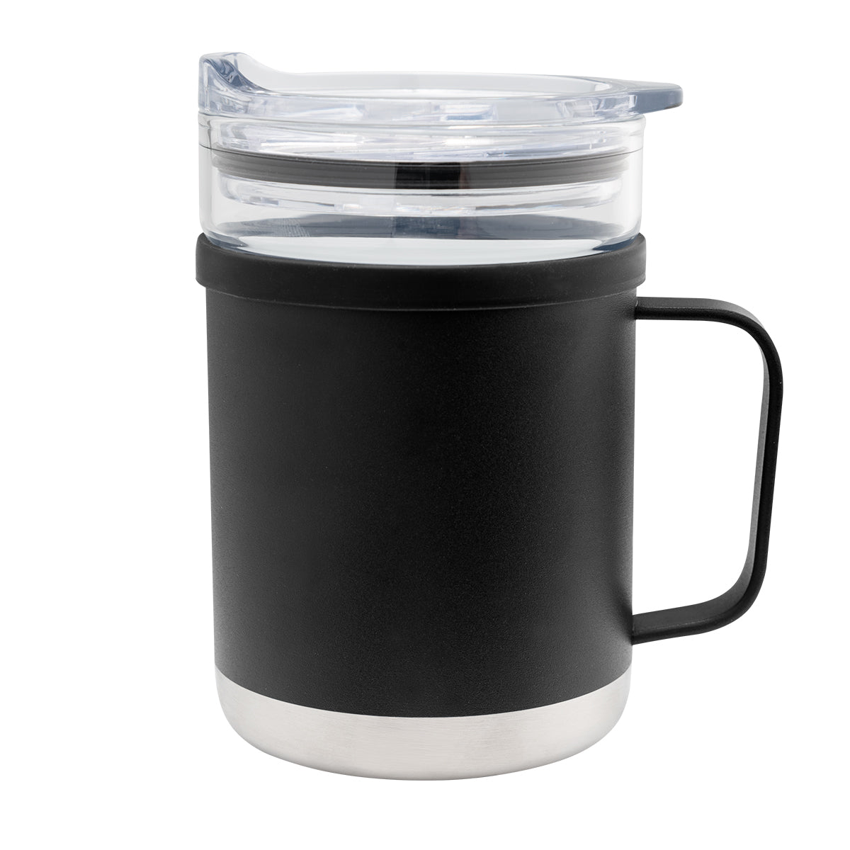 15 Oz. Glass And Stainless Steel Mug