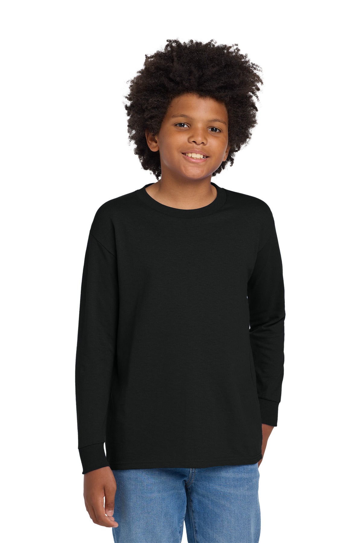 Gildan Youth Heavy Cotton 100% Cotton Long Sleeve T-Shirt