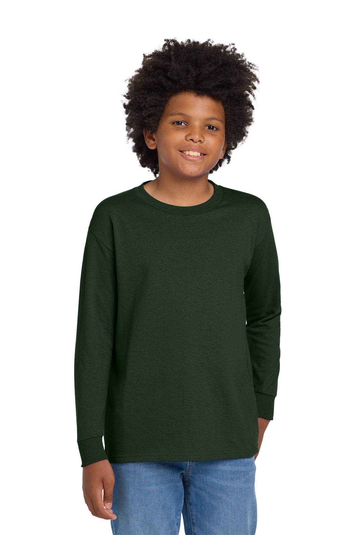 Gildan Youth Heavy Cotton 100% Cotton Long Sleeve T-Shirt