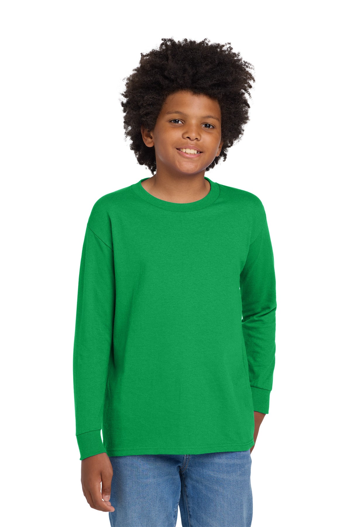 Gildan Youth Heavy Cotton 100% Cotton Long Sleeve T-Shirt