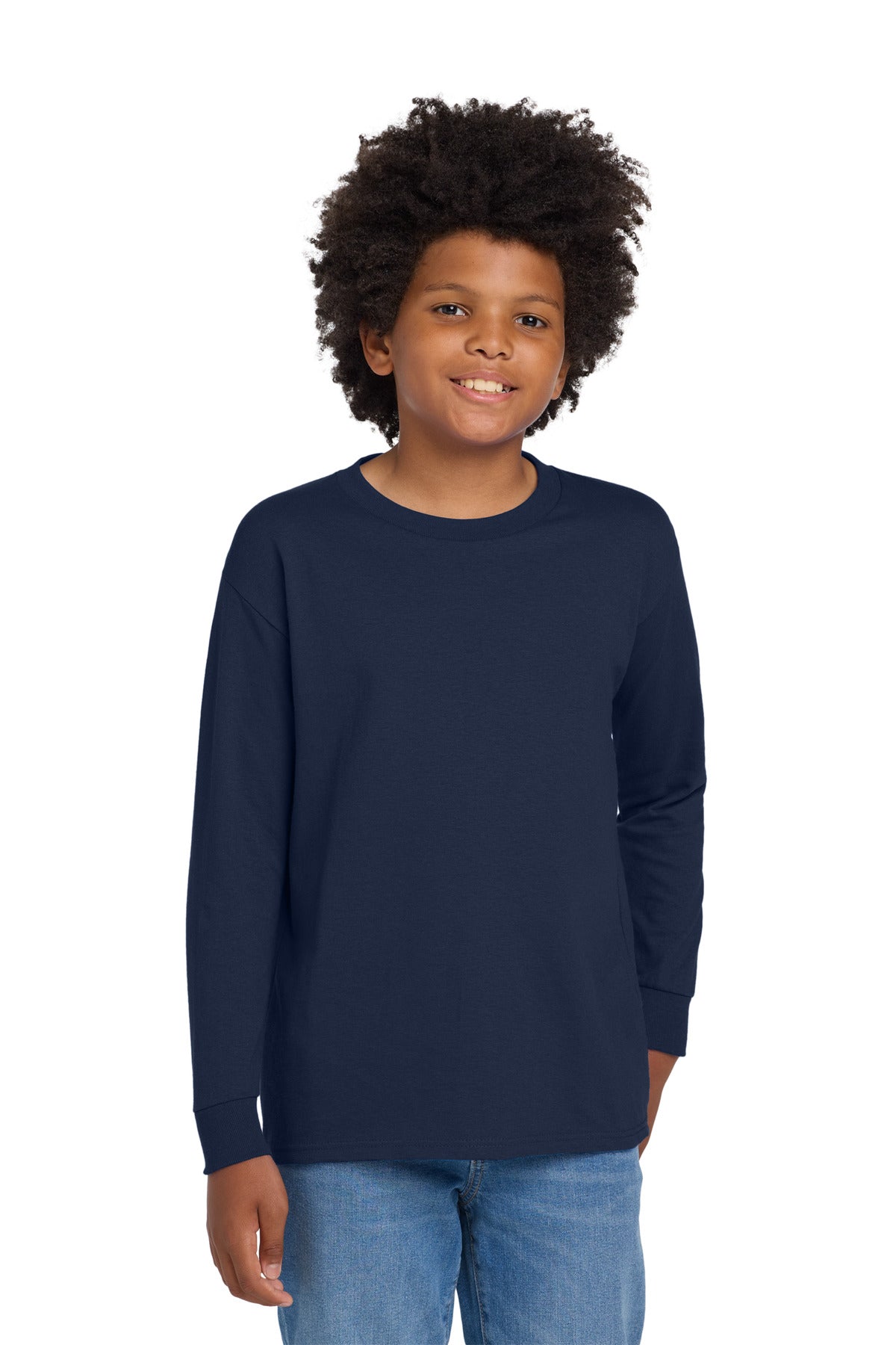 Gildan Youth Heavy Cotton 100% Cotton Long Sleeve T-Shirt