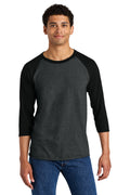 Jerzees Unisex Premium Blend Combed Ring Spun 3/4-Sleeve Raglan