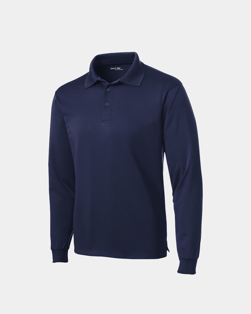 Sport Tek Long Sleeve Micropique Polo