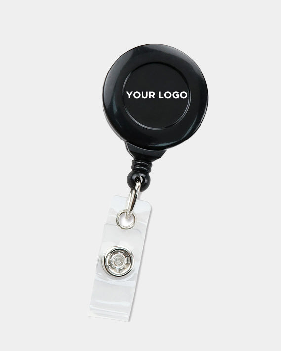 Clip-On Retractable Badge Holder - Opaque - Full Color