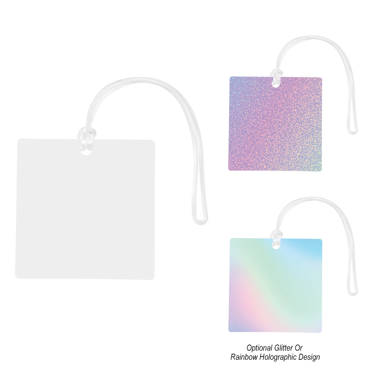 Acrylic Luggage Tag - 4" Square