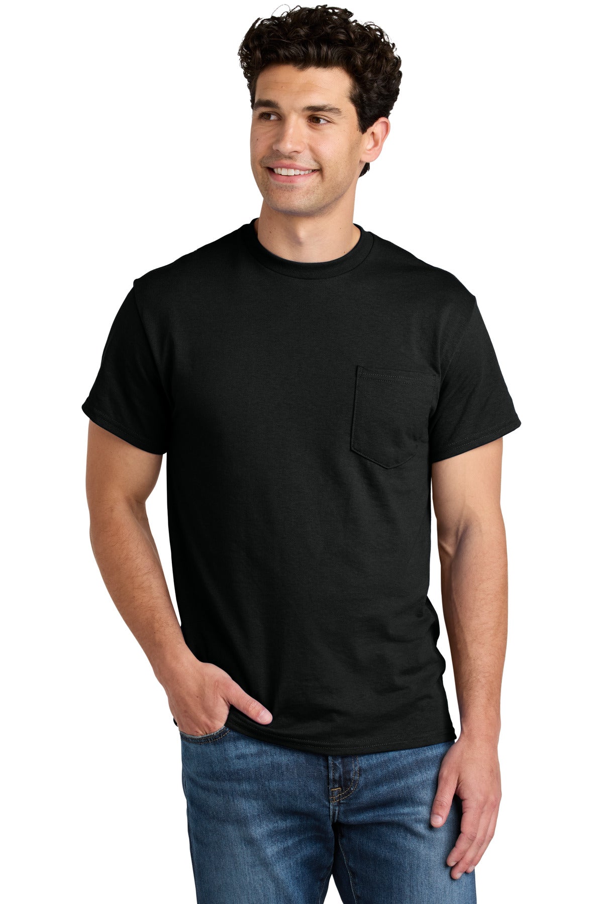 Gildan - DryBlend 50 Cotton/50 Poly Pocket T-Shirt
