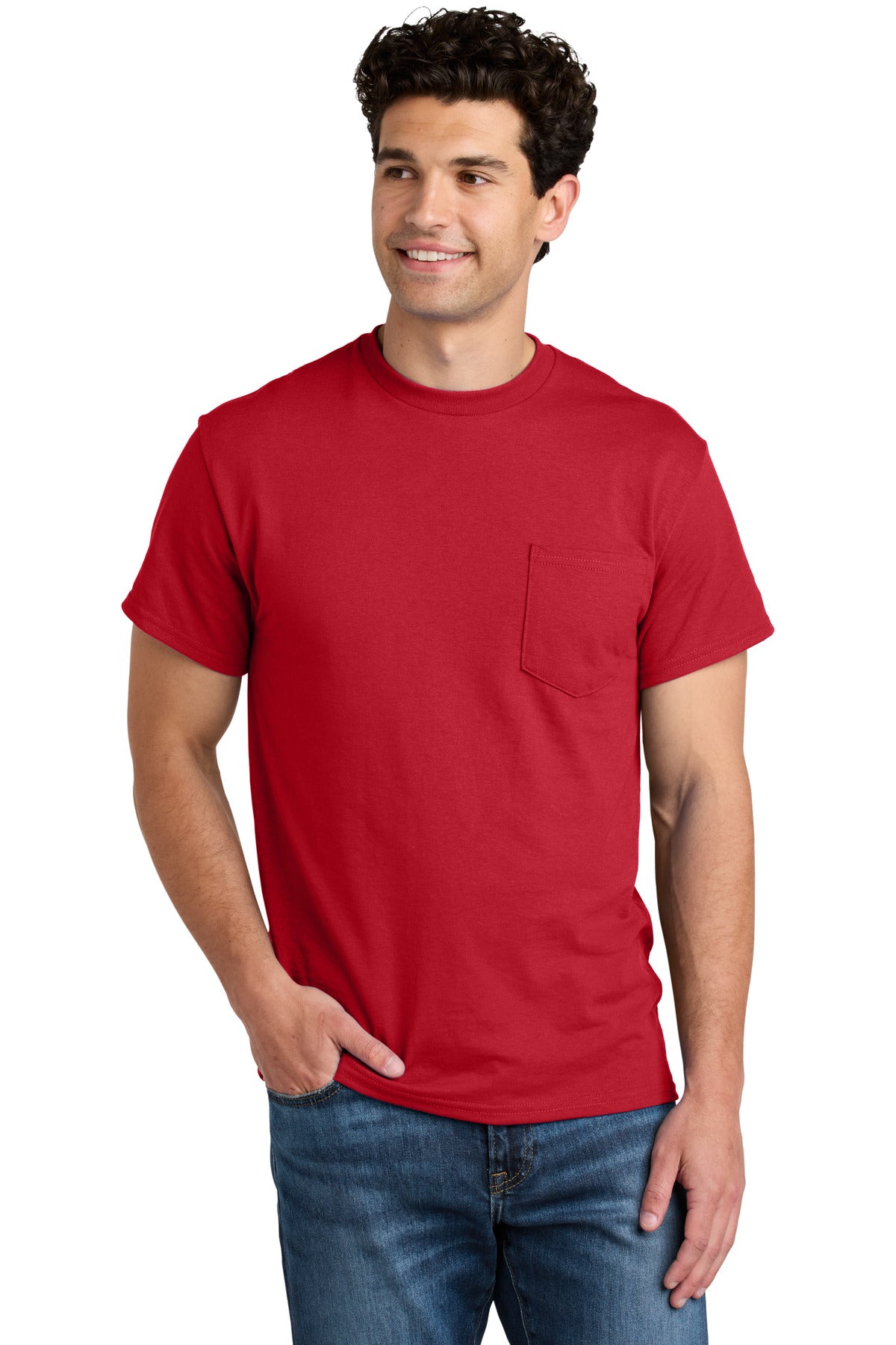 Gildan - DryBlend 50 Cotton/50 Poly Pocket T-Shirt