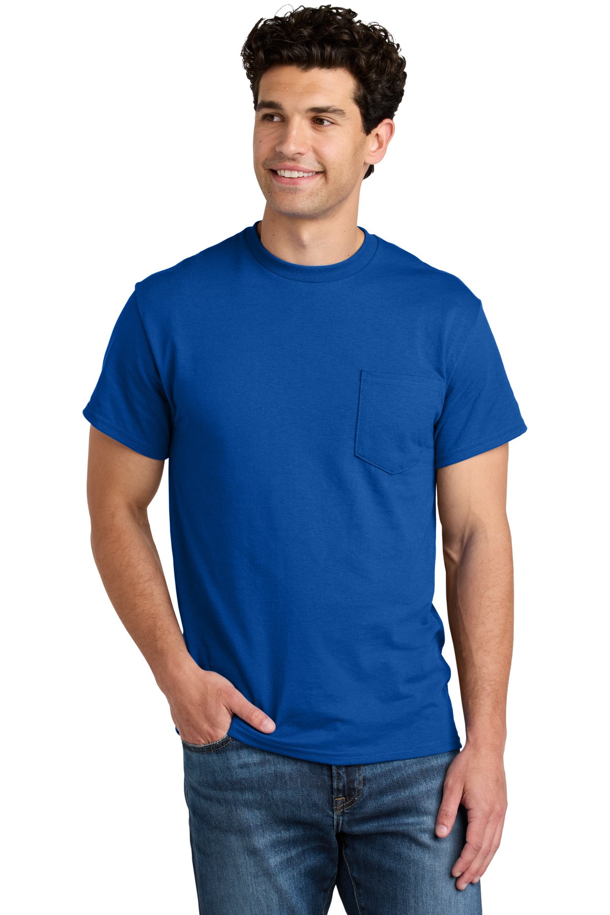 Gildan - DryBlend 50 Cotton/50 Poly Pocket T-Shirt