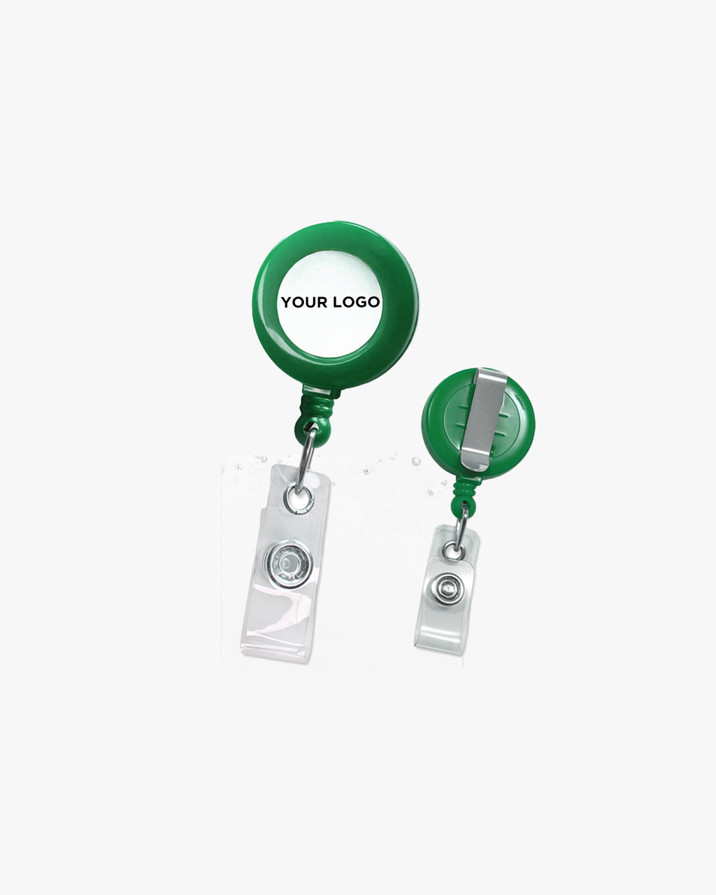 Clip-On Retractable Badge Holder - Opaque - Full Color