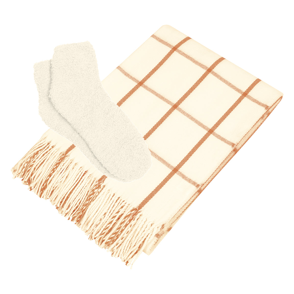 Charleston Throw & Fuzzy Socks Kit