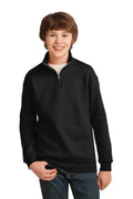 DISCONTINUED Jerzees Youth NuBlend 1/4-Zip Cadet Collar Sweatshirt