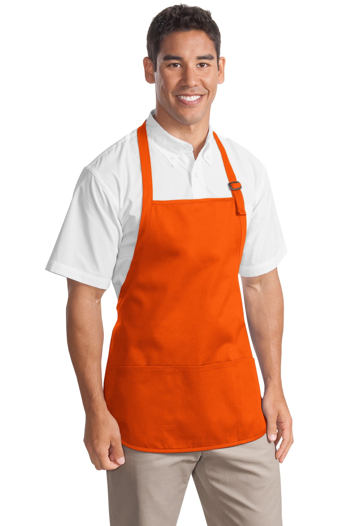Port Authority Medium-Length Apron with Pouch Pockets