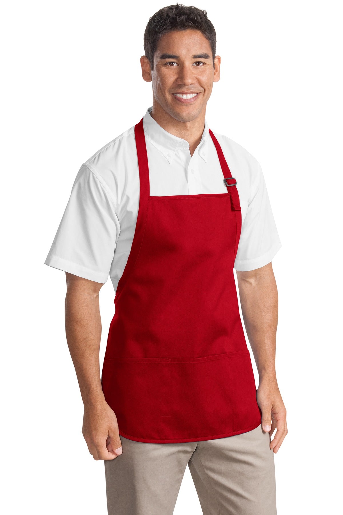 Port Authority Medium-Length Apron with Pouch Pockets
