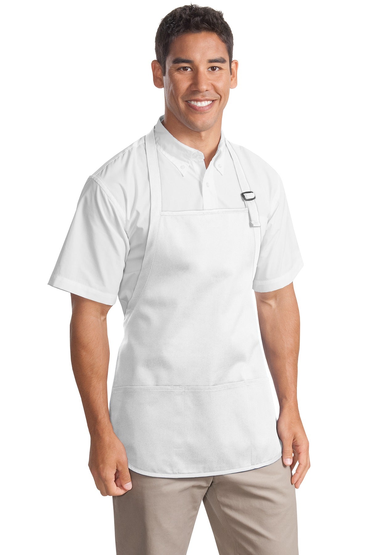 Port Authority Medium-Length Apron with Pouch Pockets