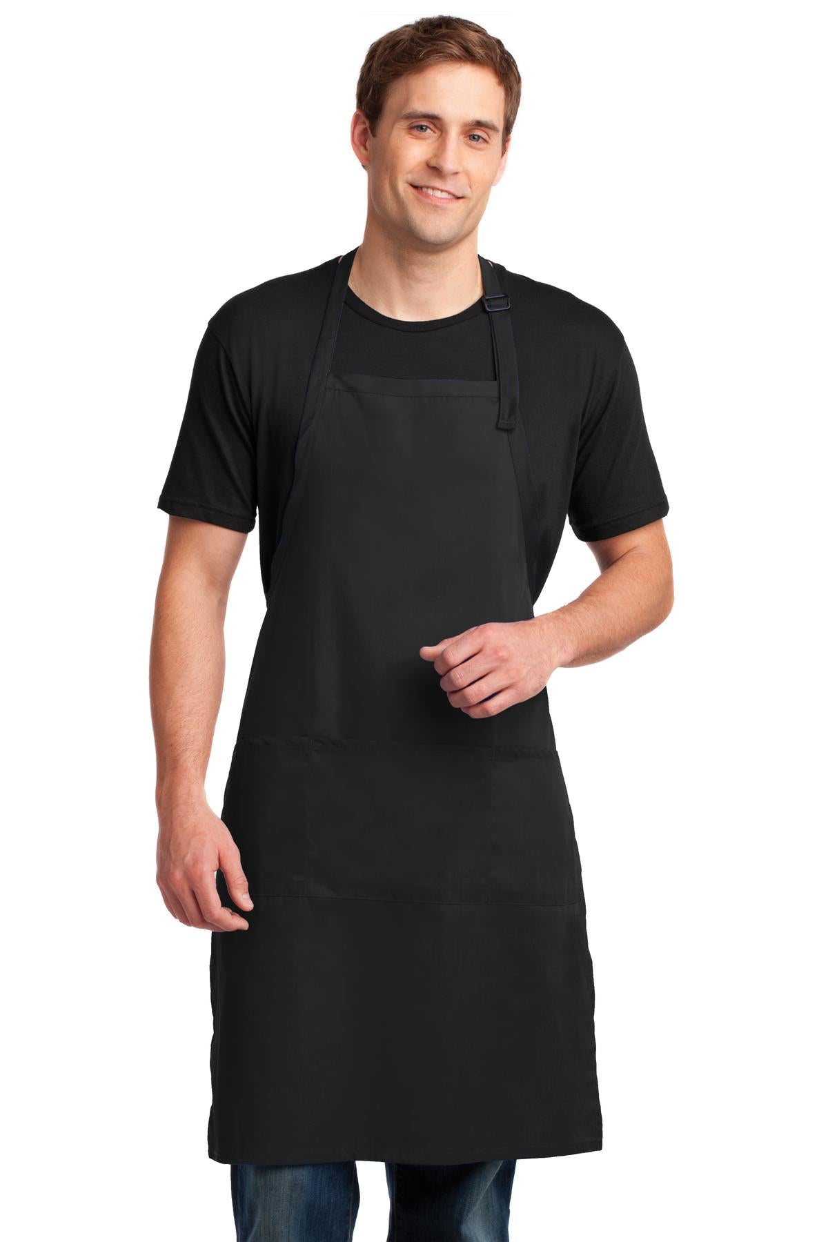 Port Authority Easy Care Extra Long Bib Apron with Stain Release