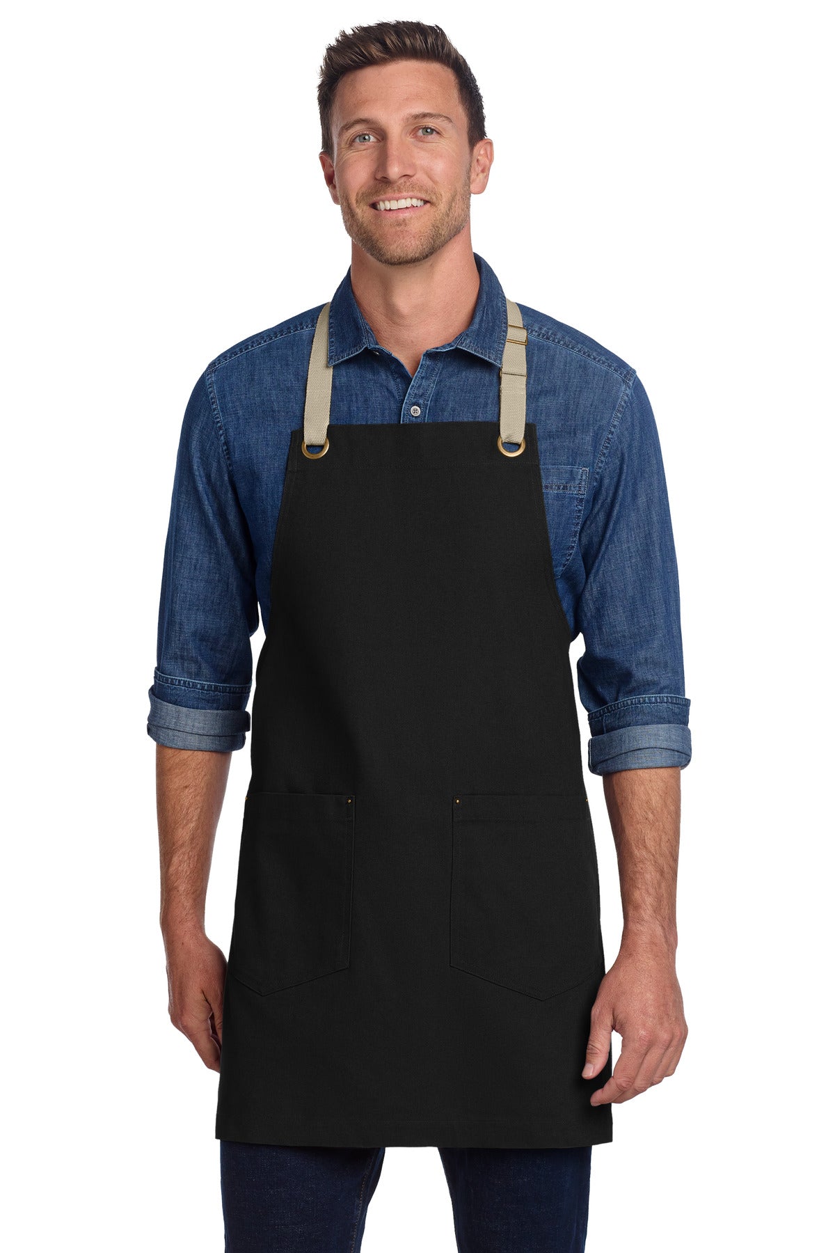 Port Authority Canvas Full-Length Two-Pocket Apron