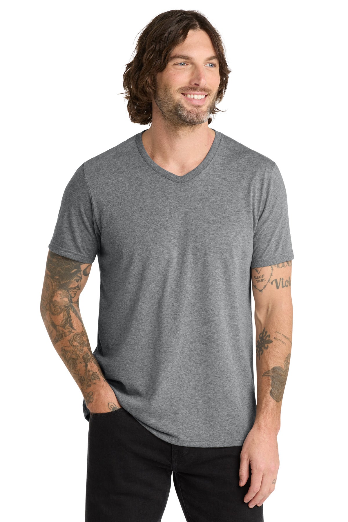 Allmade  Unisex Tri-Blend V-Neck Tee
