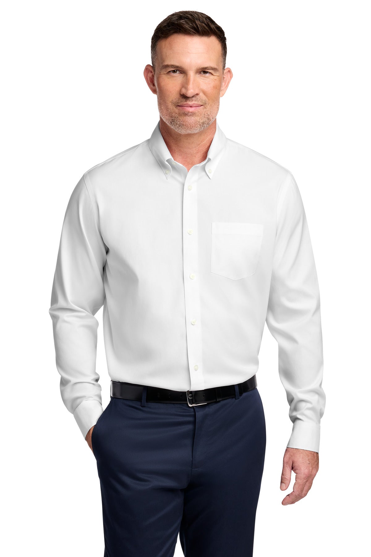 Brooks Brothers Wrinkle-Free Stretch Pinpoint Shirt