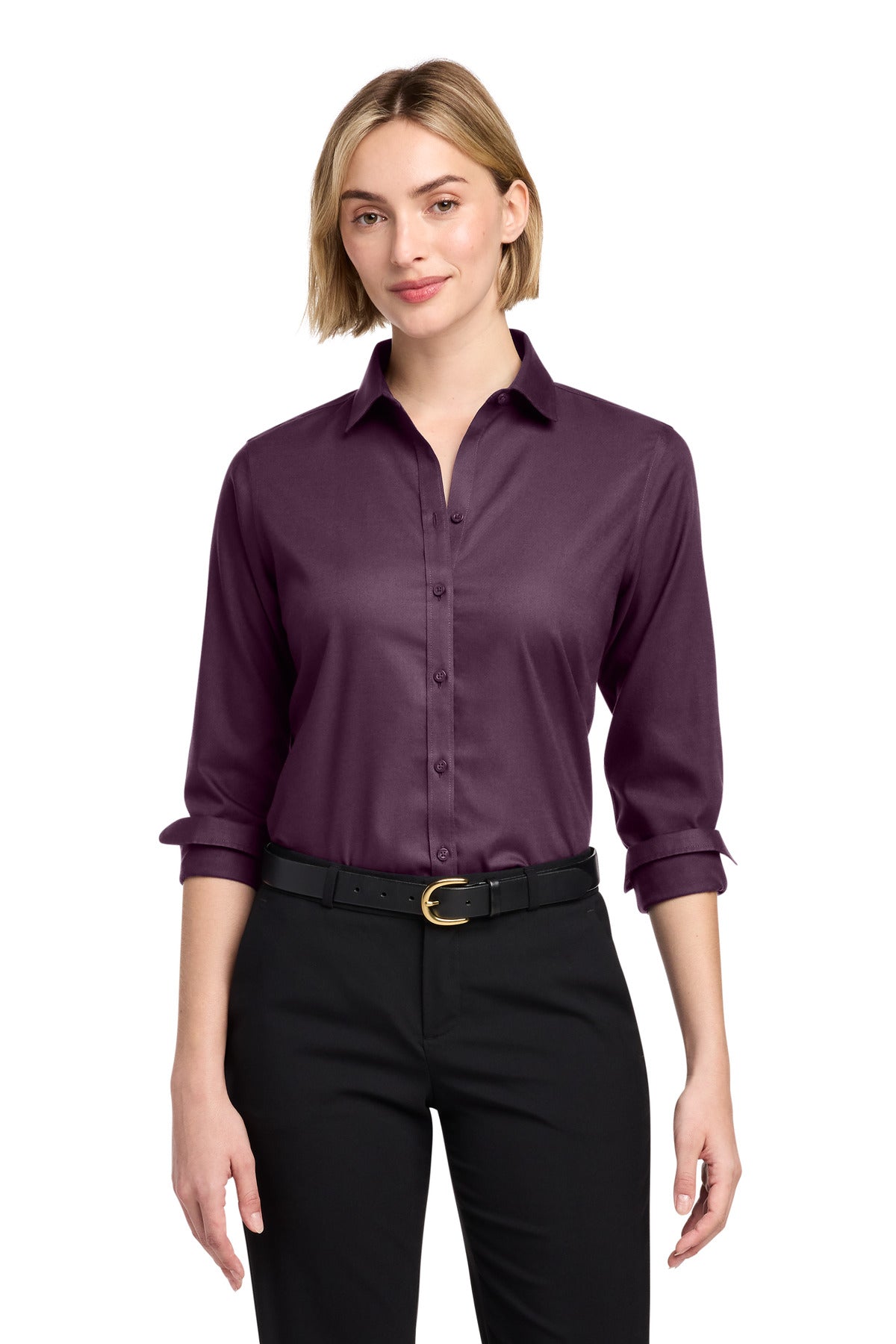 Brooks Brothers Women's Wrinkle-Free Stretch Nailhead Shirt