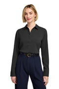 Brooks Brothers Women's Full-Button Satin Blouse