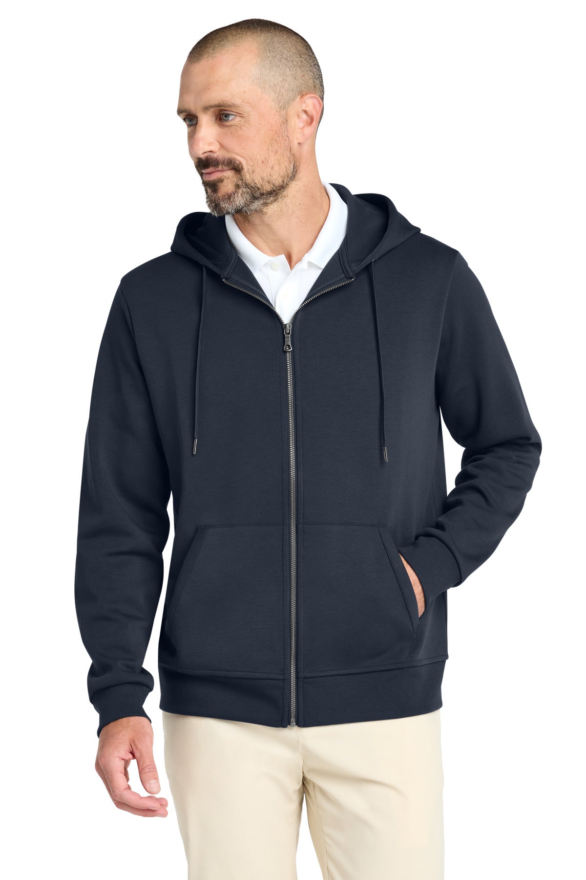 Brooks Brothers Double-Knit Full-Zip Hoodie