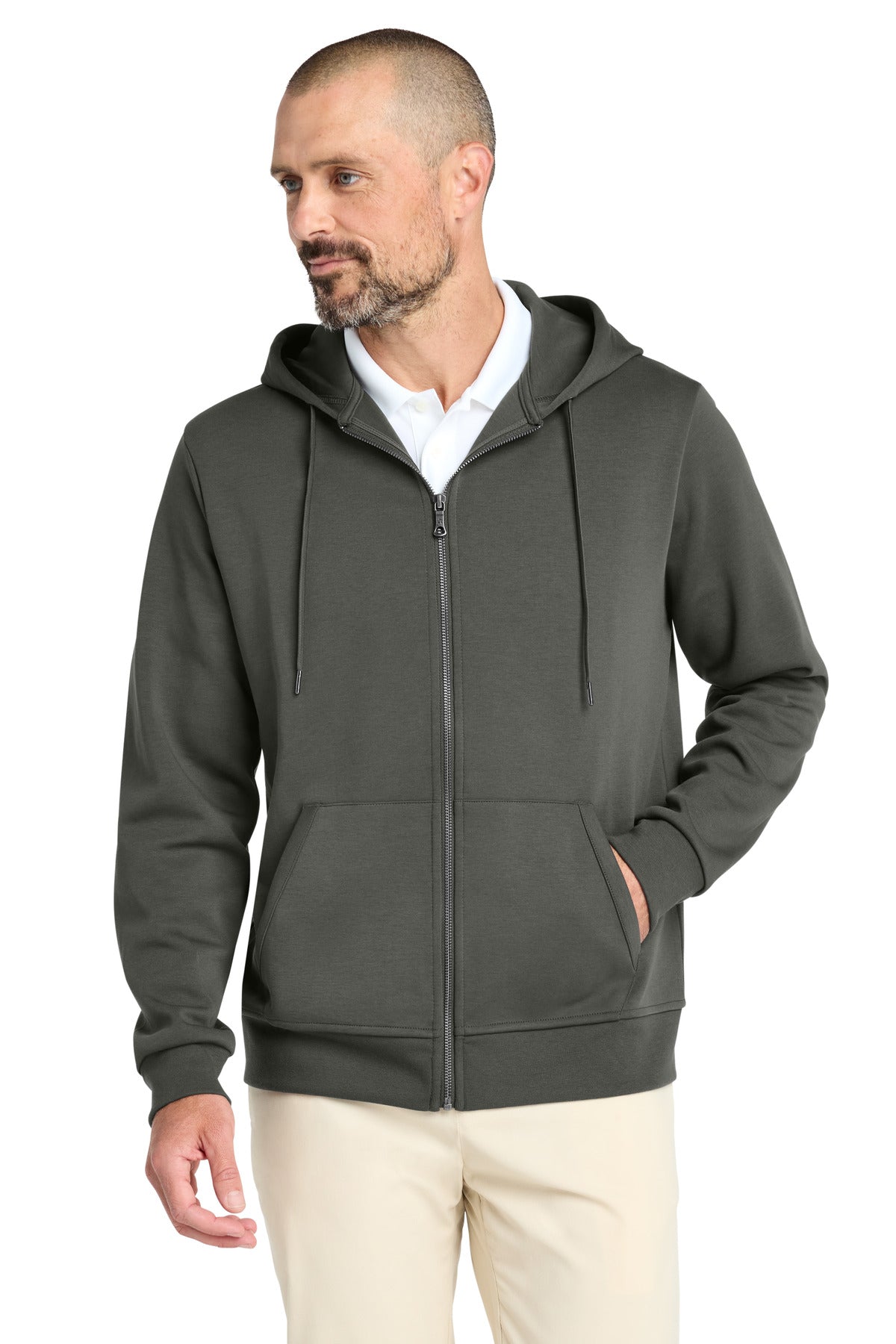 Brooks Brothers Double-Knit Full-Zip Hoodie