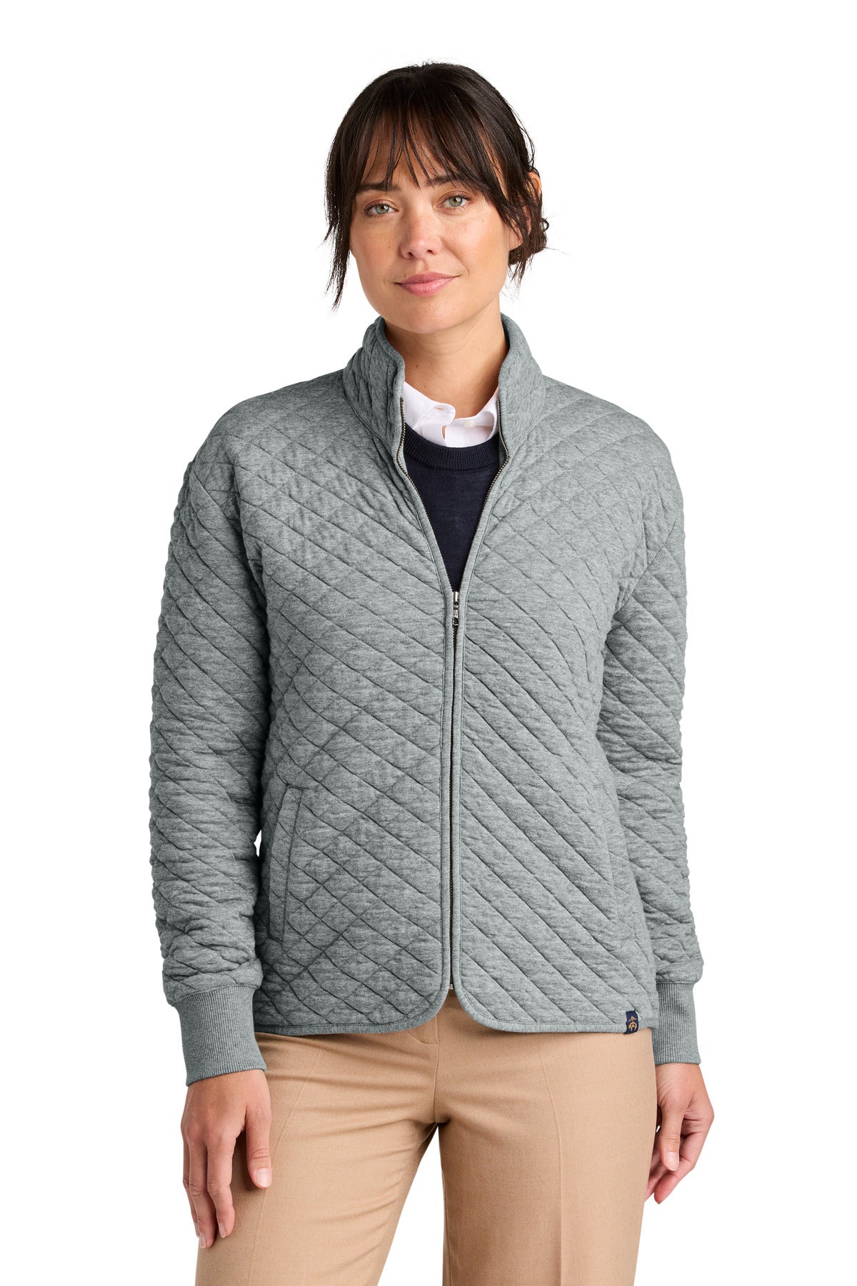 Brooks Brothers Women's Diamond Quilt Full-Zip