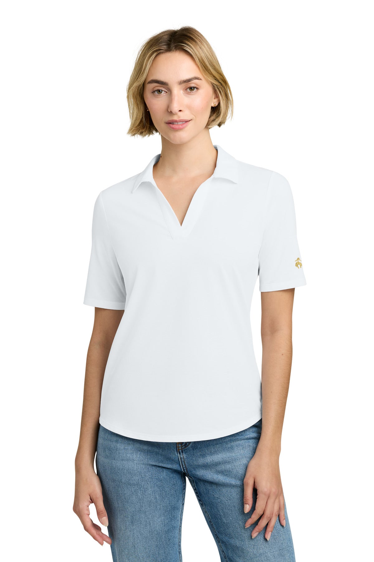 Brooks Brothers Women's Pinpoint Pique Polo
