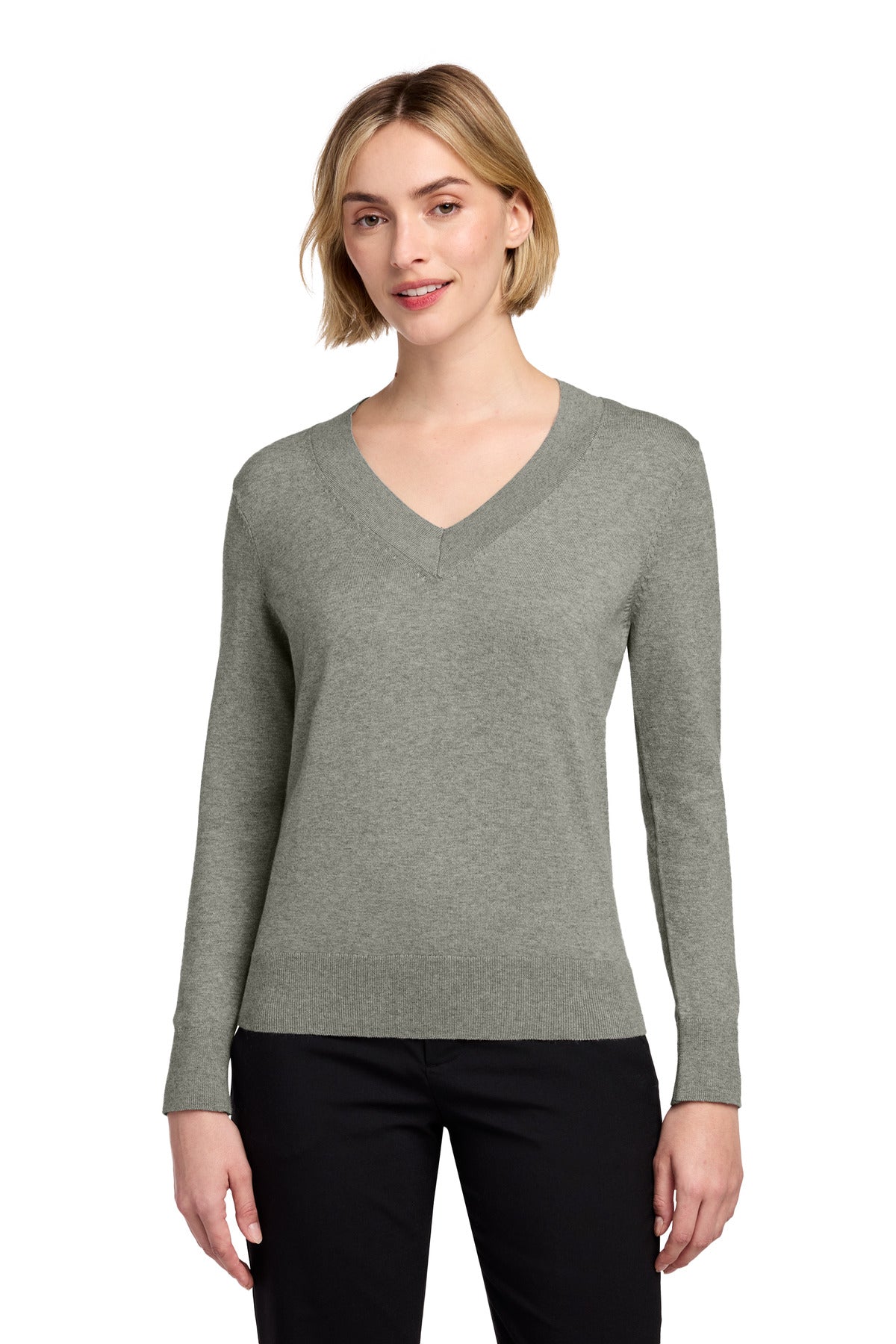Brooks Brothers Women's Cotton Stretch V-Neck Sweater