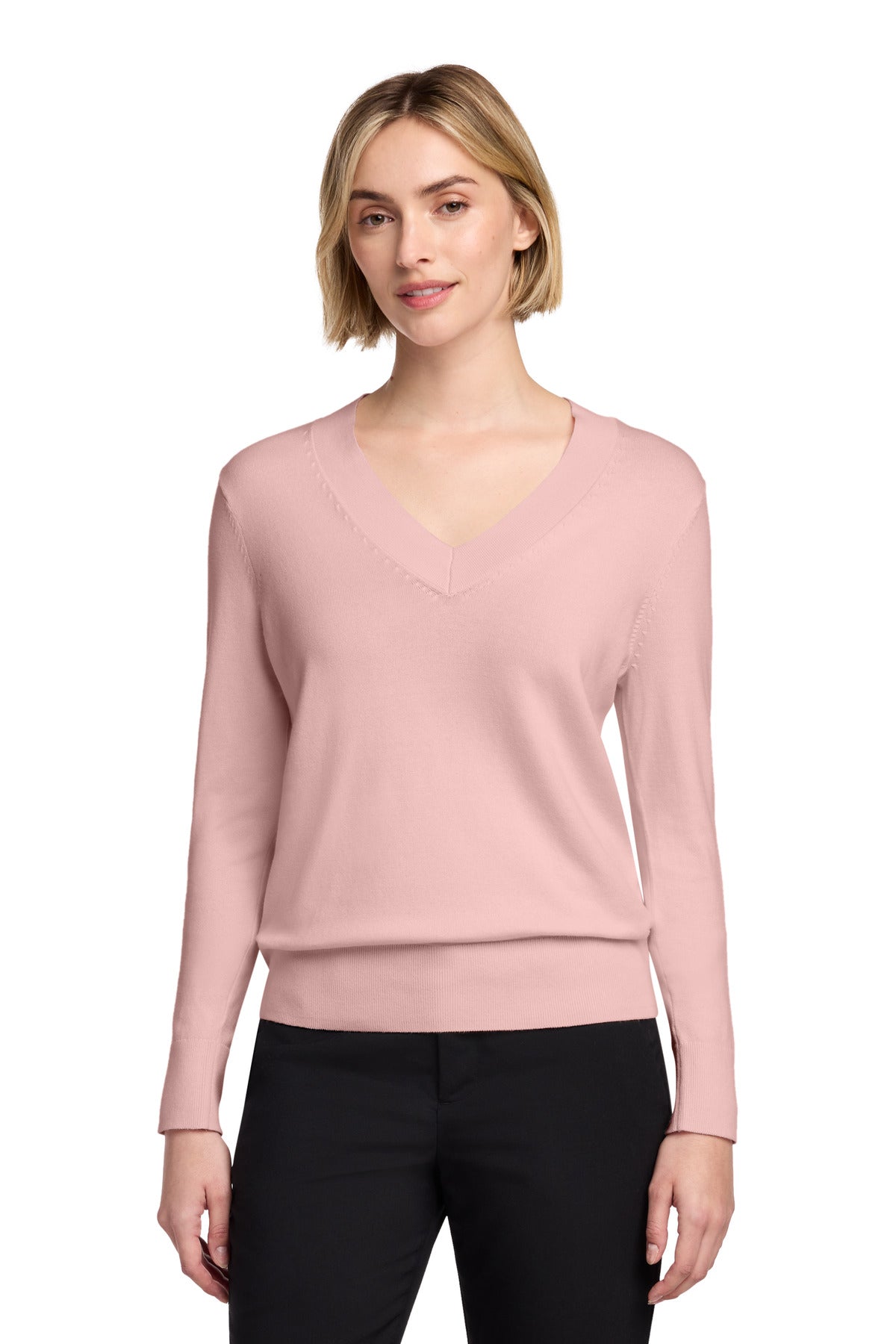 Brooks Brothers Women's Cotton Stretch V-Neck Sweater
