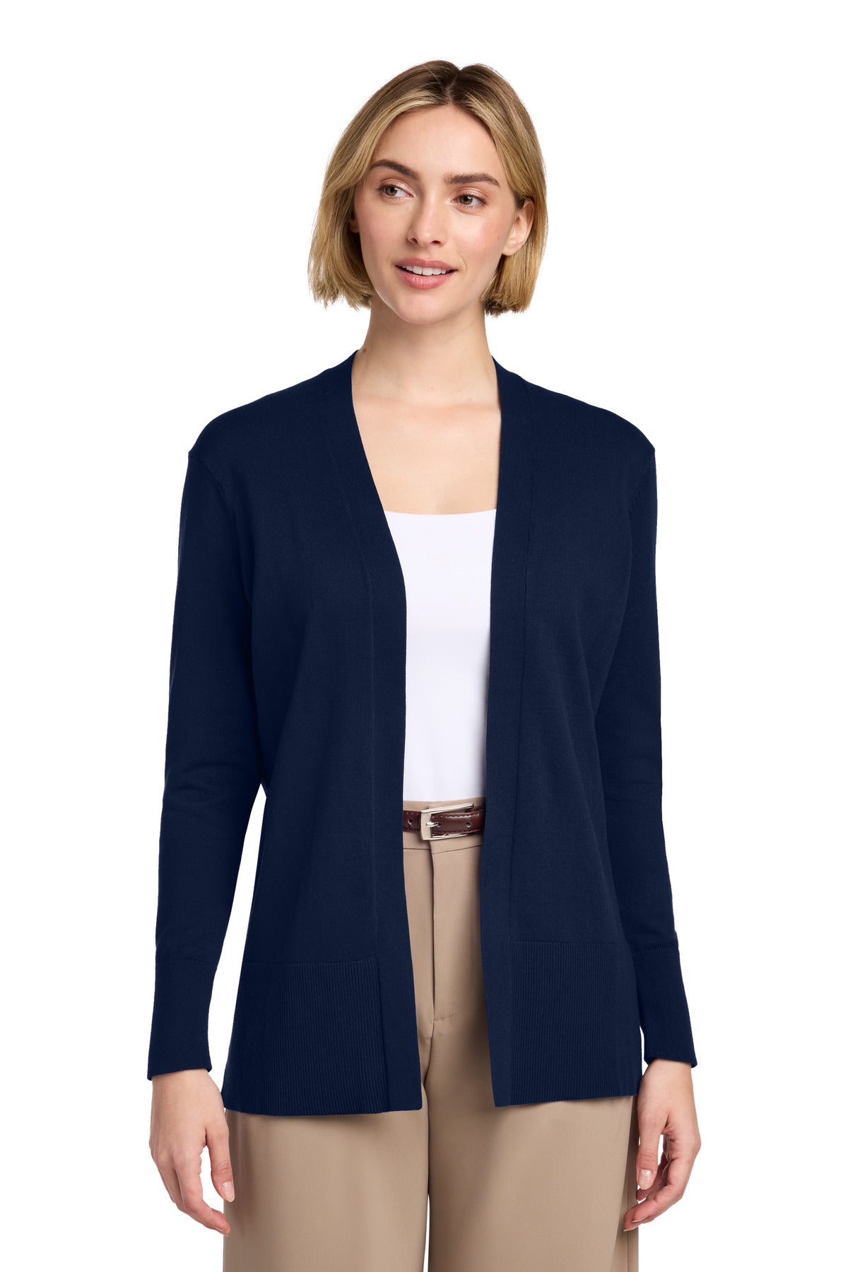 Brooks Brothers Women's Cotton Stretch Long Cardigan Sweater