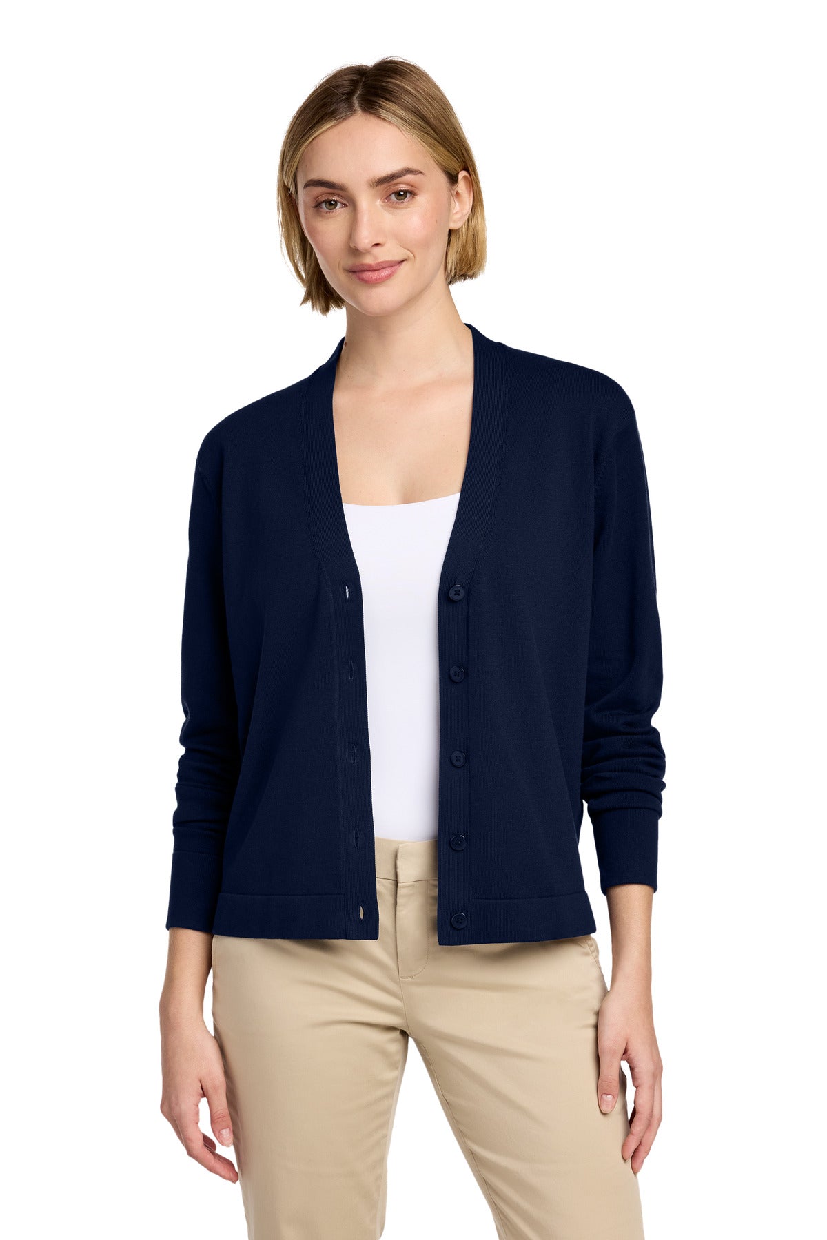 Brooks Brothers Women's Cotton Stretch Cardigan Sweater
