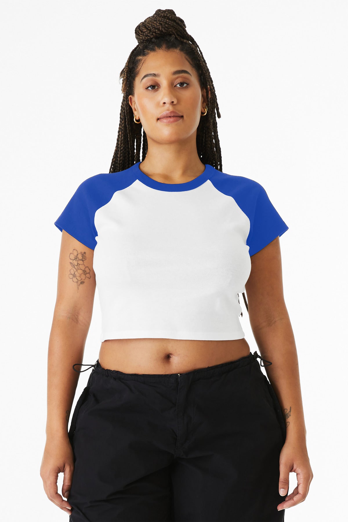BELLA+CANVAS Women's Micro Rib Raglan Baby Tee