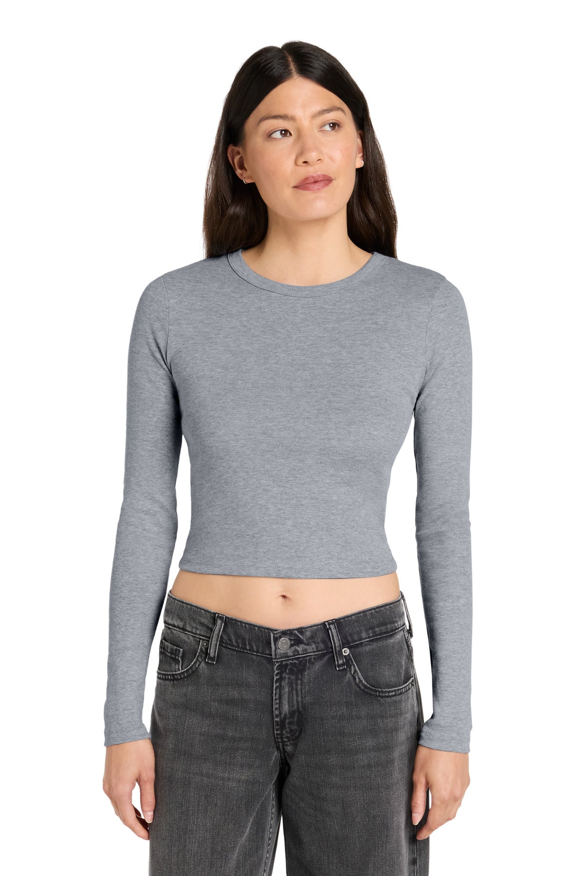 BELLA+CANVAS Women's Micro Rib Long Sleeve Baby Tee