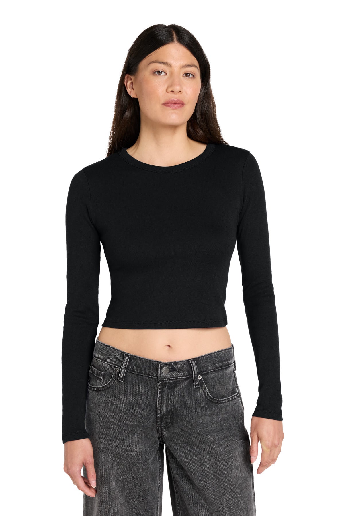 BELLA+CANVAS Women's Micro Rib Long Sleeve Baby Tee