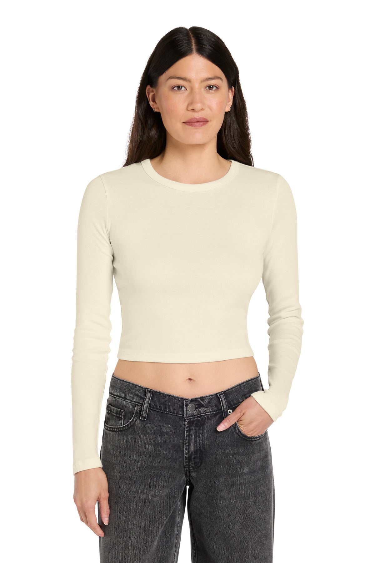 BELLA+CANVAS Women's Micro Rib Long Sleeve Baby Tee