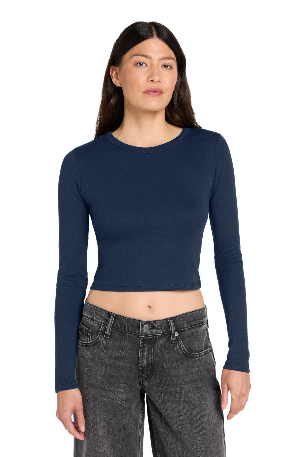 BELLA+CANVAS Women's Micro Rib Long Sleeve Baby Tee
