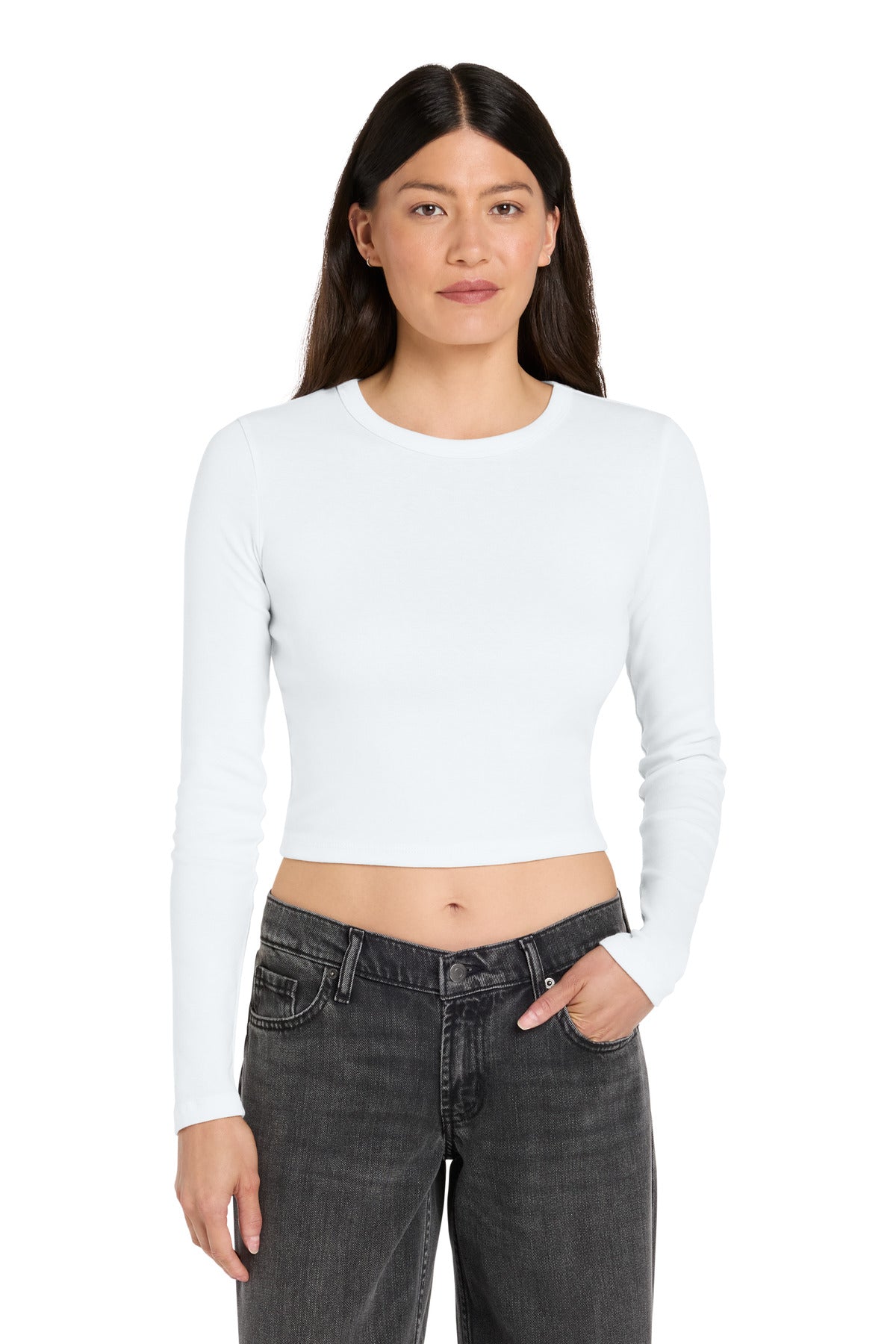 BELLA+CANVAS Women's Micro Rib Long Sleeve Baby Tee
