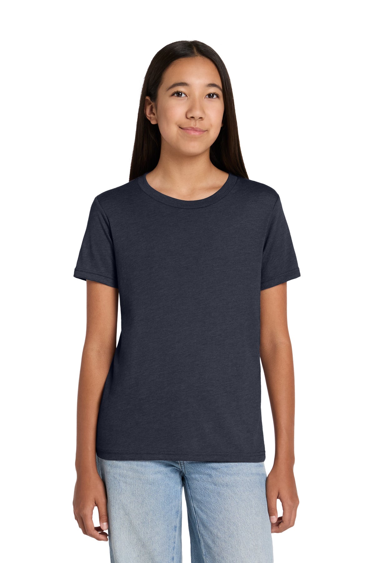 BELLA+CANVAS Youth Heather CVC Tee