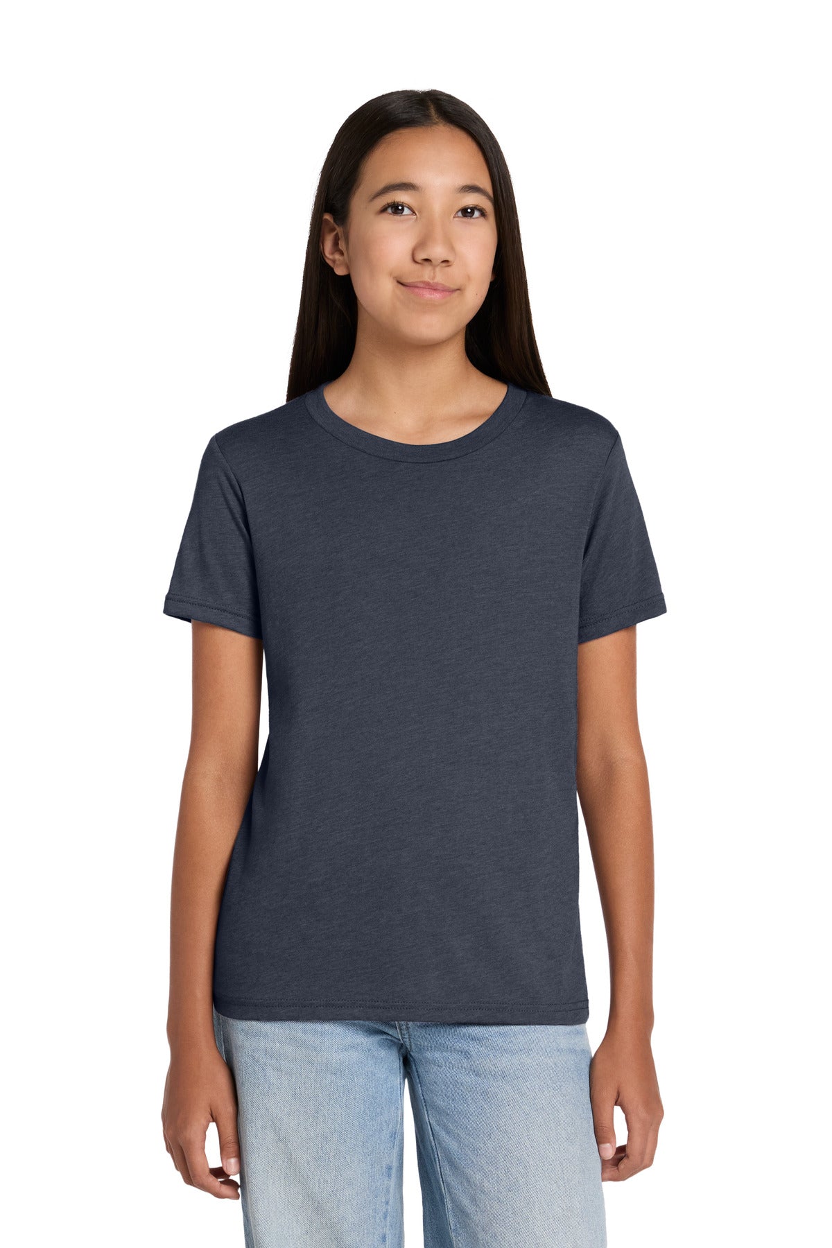 BELLA+CANVAS Youth Heather CVC Tee